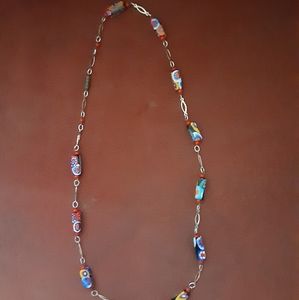 Clay bead necklace